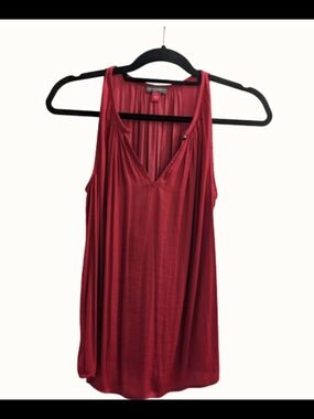 Vince Camuto Maroon Sleeveless Tank Top